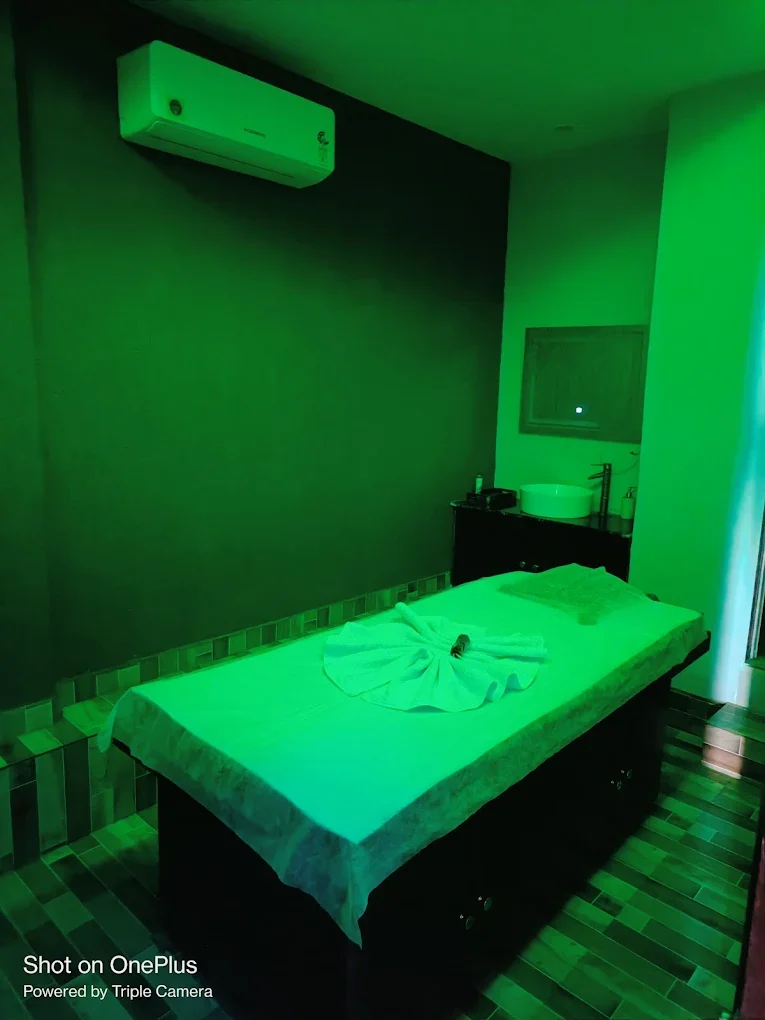 Massage treatment room at Flip Body Spa Gurugram